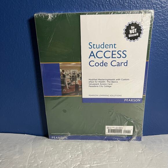 Health The Basics The MasteringHealth 5th Custom Edition Pasadena City College - Picture 2 of 8